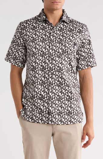 Floral Print Stretch Cotton Shirt