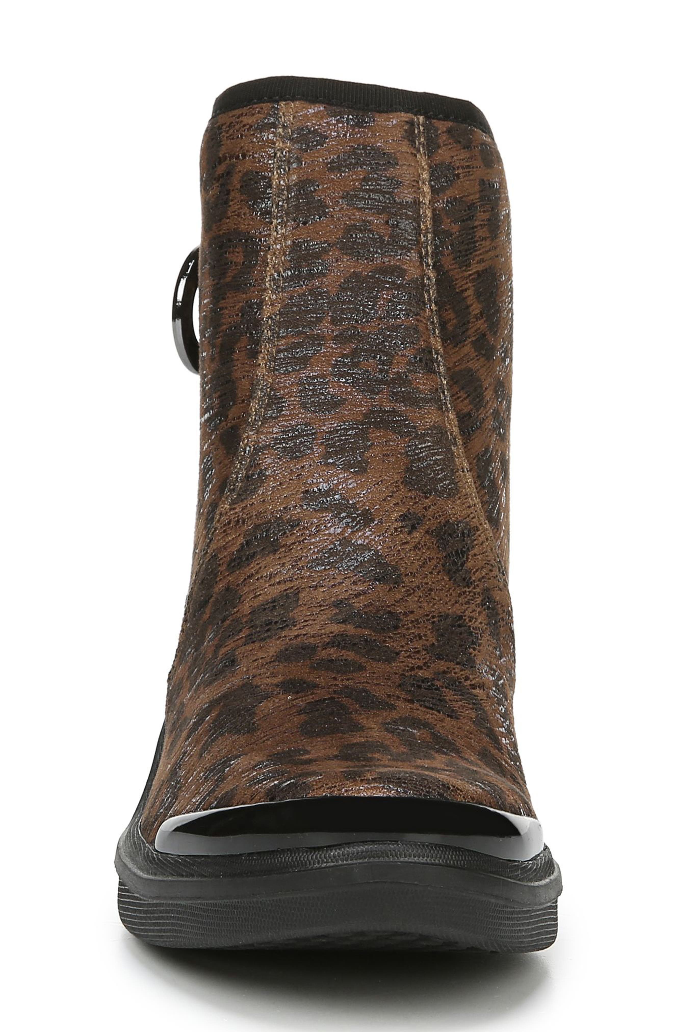 Tease Bootie, Alternate, color, BROWN LEOPARD FABRIC