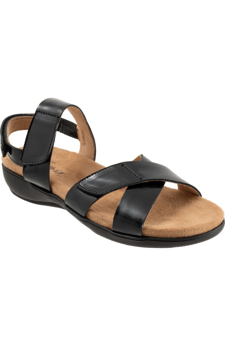 Trotters River Slingback Sandal, Main, color, Black