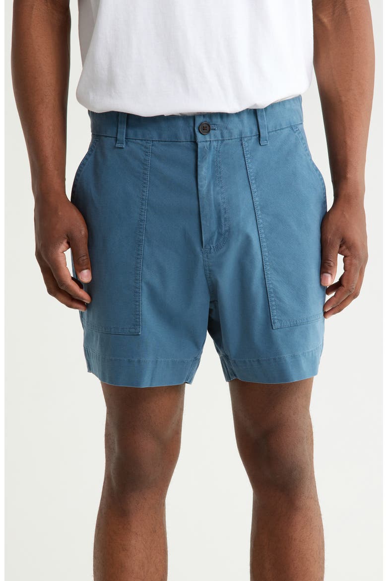 Stretch Cotton Shorts, Main, color, KEY LARGO