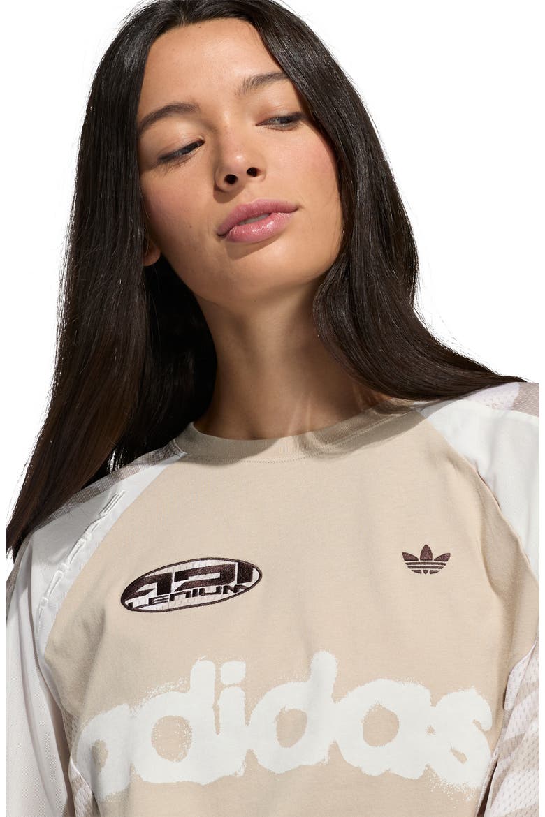 Graphic Long Sleeve T-Shirt, Alternate, color, KHAKITHREE