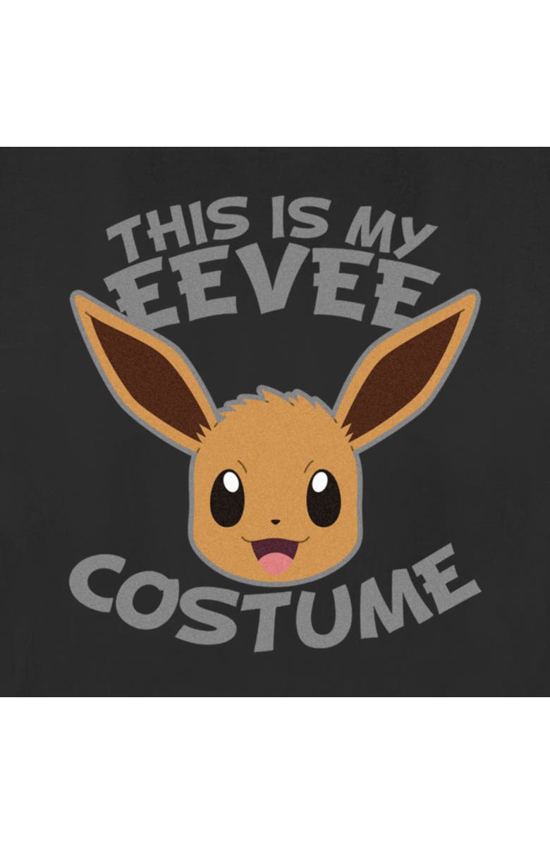 POKEMON Women's Pokemon Halloween This is my Eevee Costume  Graphic T-Shirt, Alternate, color, Black