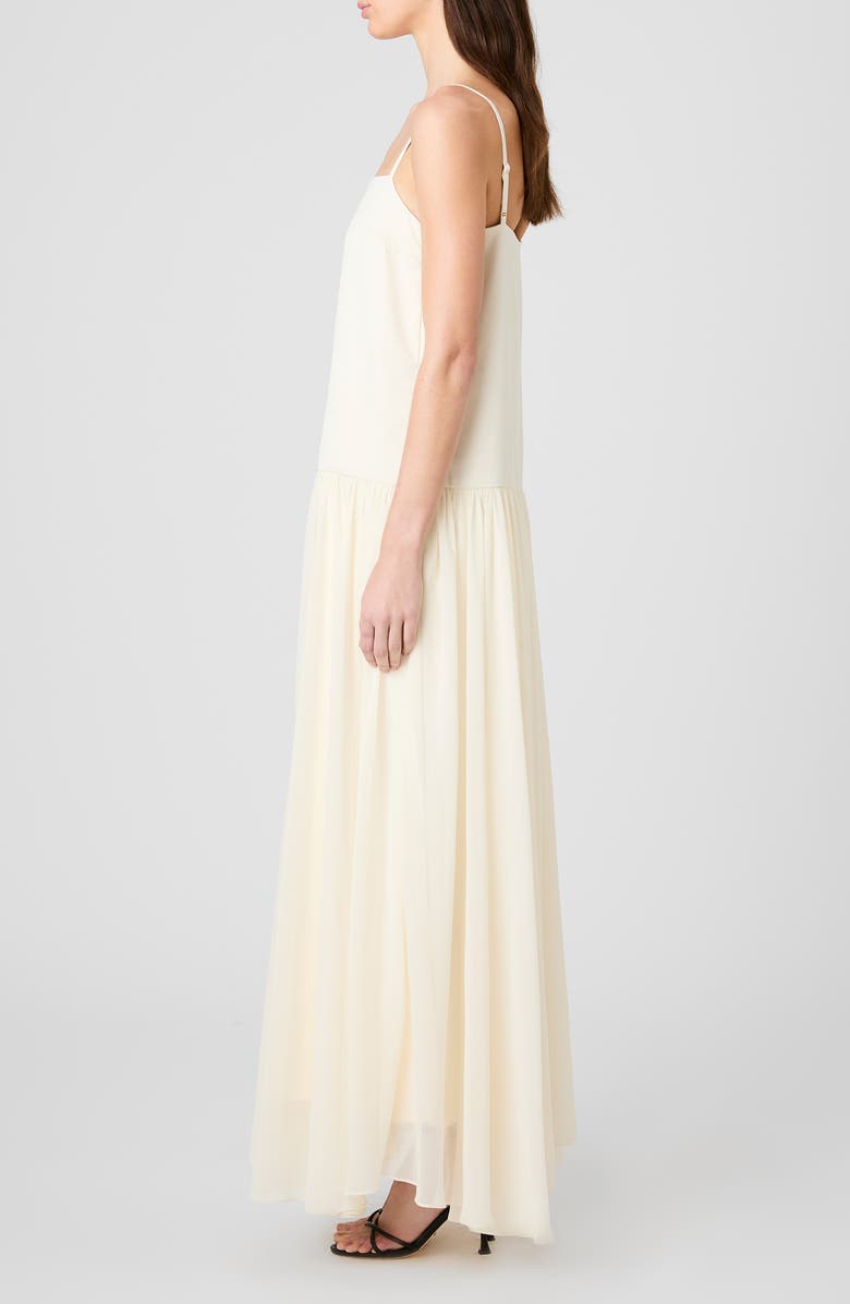 French Connection Marina Mixed Media Drop Waist Maxi Dress, Alternate, color,