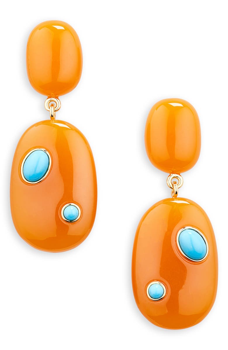 Lizzie Fortunato Satsuma Drop Earrings, Main, color, 