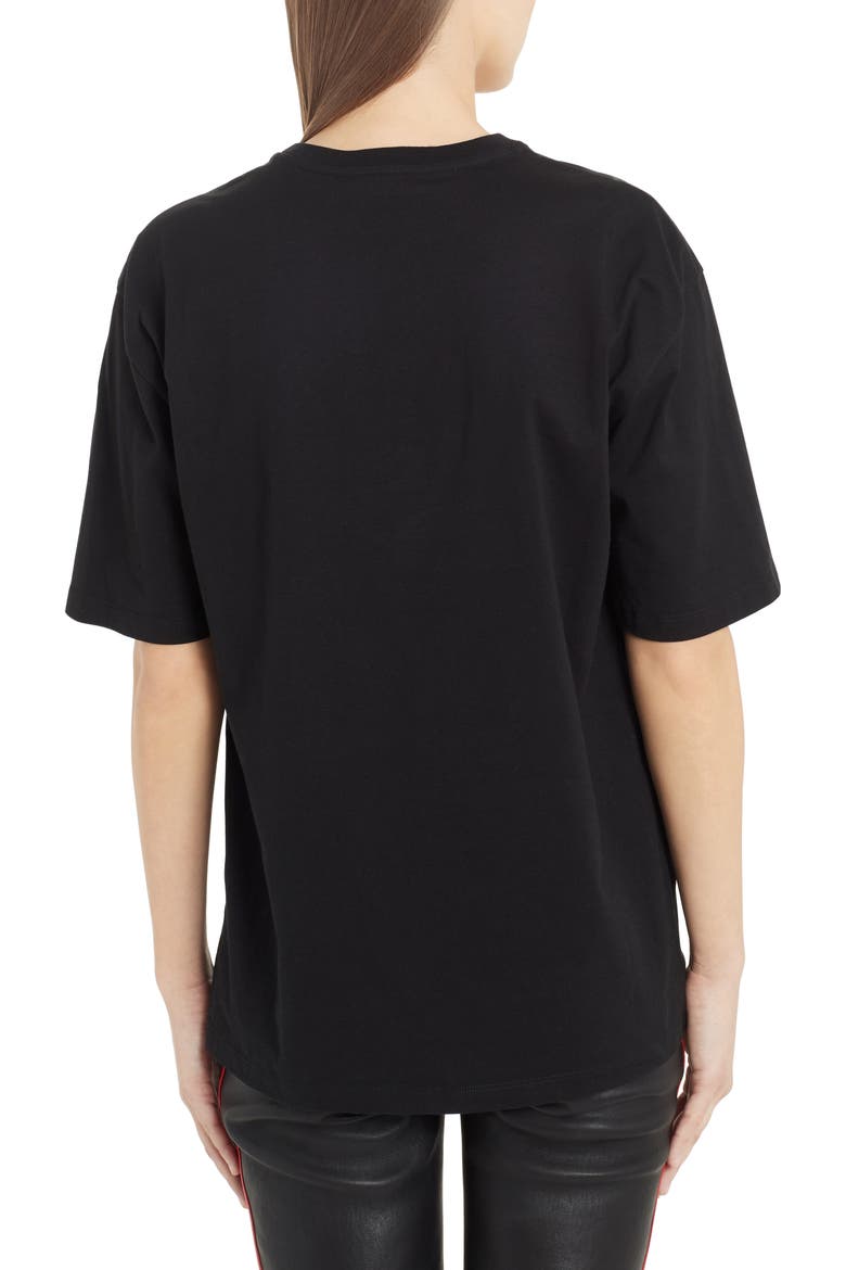 Alexander McQueen Rose Album Graphic Tee, Alternate, color, BLACK MULTI