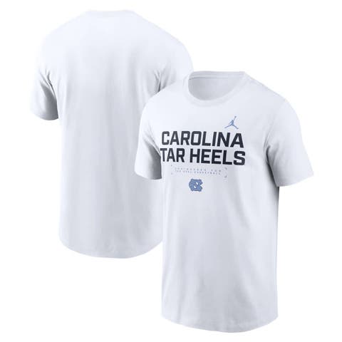 Men's Jordan Brand White North Carolina Tar Heels 2025 Courtside Basketball Performance T-Shirt