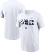 Jordan Brand Men's Jordan Brand White North Carolina Tar Heels 2025 Courtside Basketball Performance T-Shirt