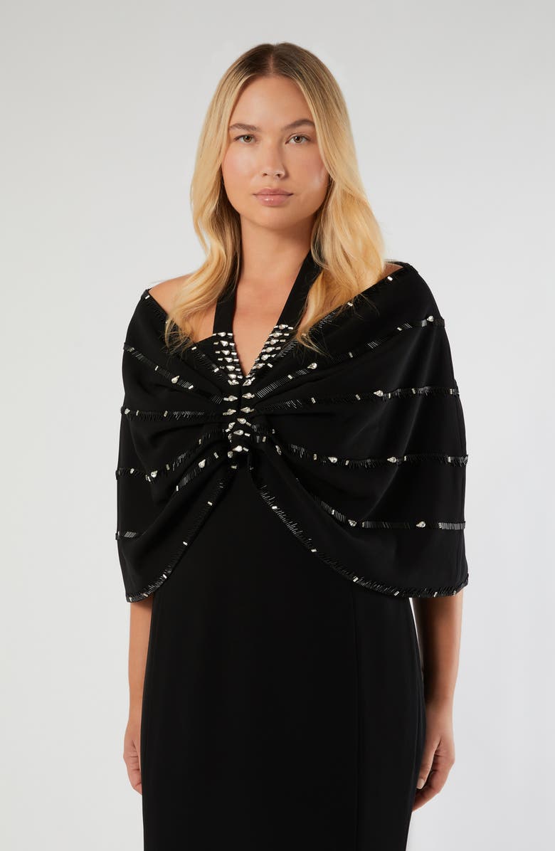 Marina Rinaldi Meccera Halter Gown, Alternate, color, 