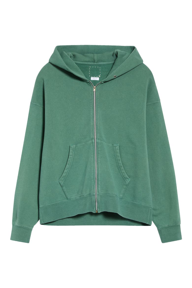 Jumbo Full Zip Hoodie, Alternate, color, GREEN