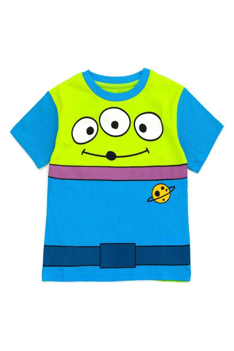 Toy Story Cosplay Short Sleeve T-Shirt, Alternate, color, Alien Green Blue