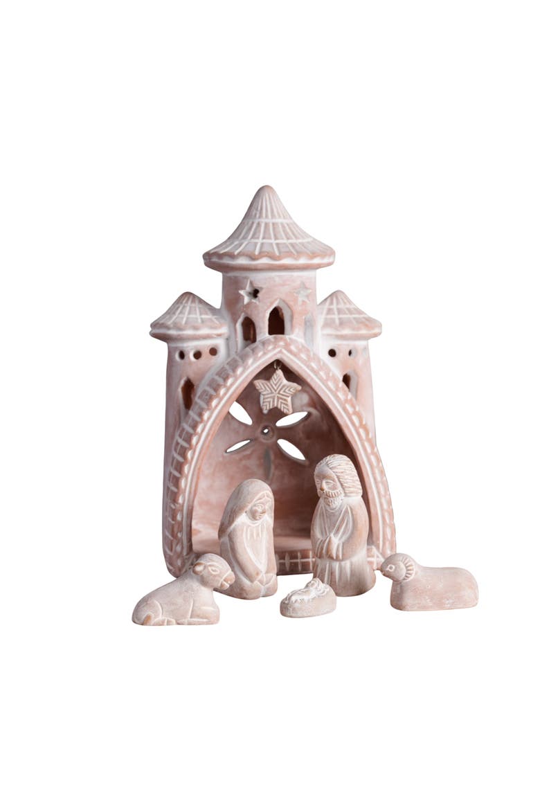 Mahal Terracotta Nativity, Main, color, Natural/whitewash