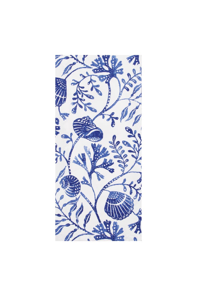 Blue Reef Kitchen and Bathroom Embroidered Hand Towel, Alternate, color, Blue