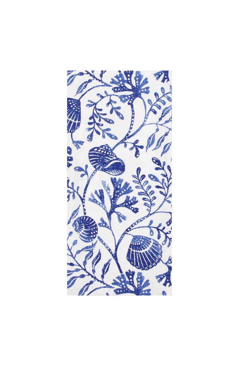 C&F Home Blue Reef Kitchen and Bathroom Embroidered Hand Towel, Alternate, color, Blue