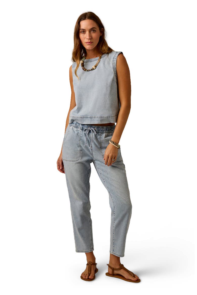 Zoe Lightweight Denim Pant, Alternate, color, Savannah