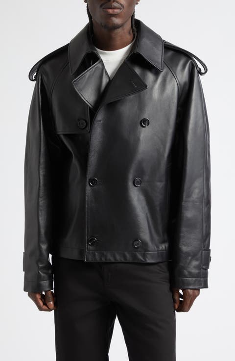 Leadenham Leather Crop Trench Coat