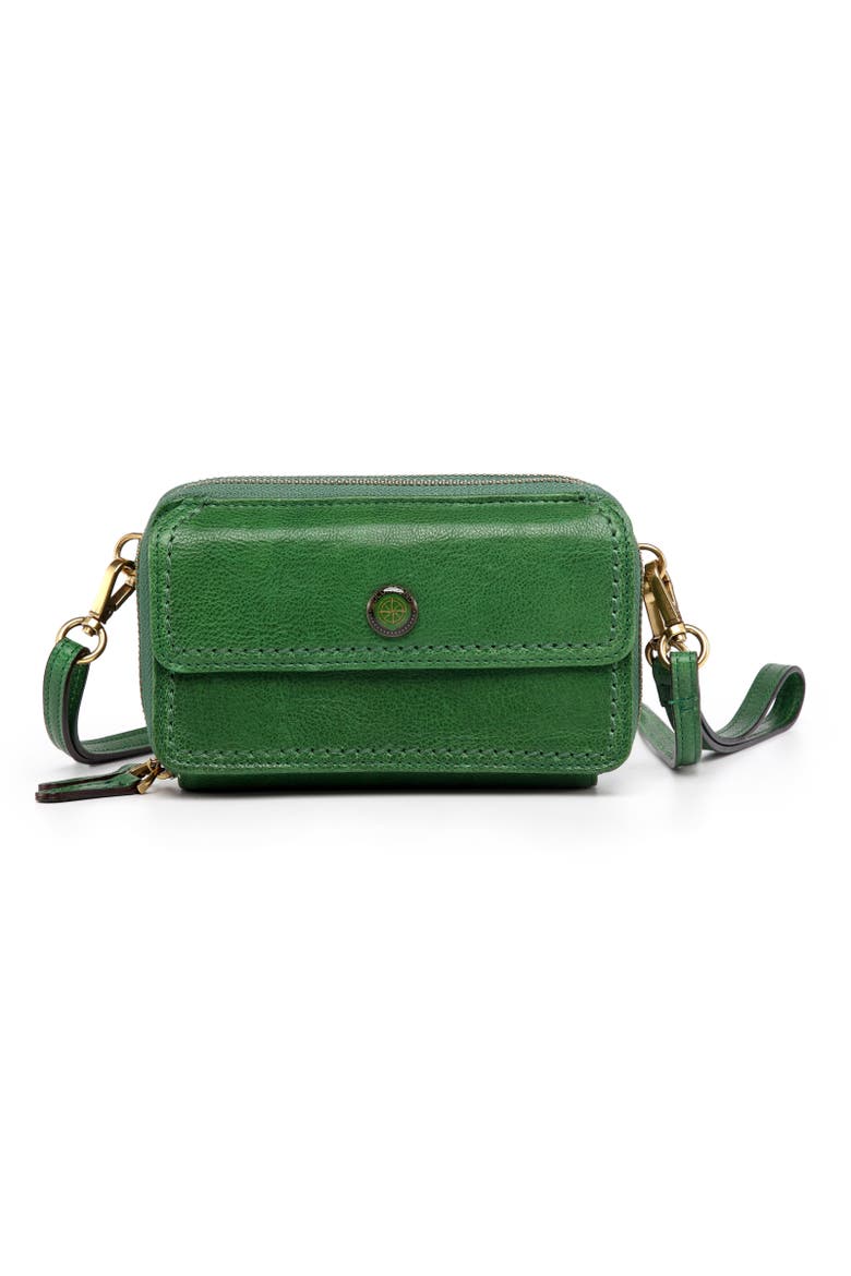 Northwood Genuine Leather Convertible Crossbody Wallet, Main, color, Green