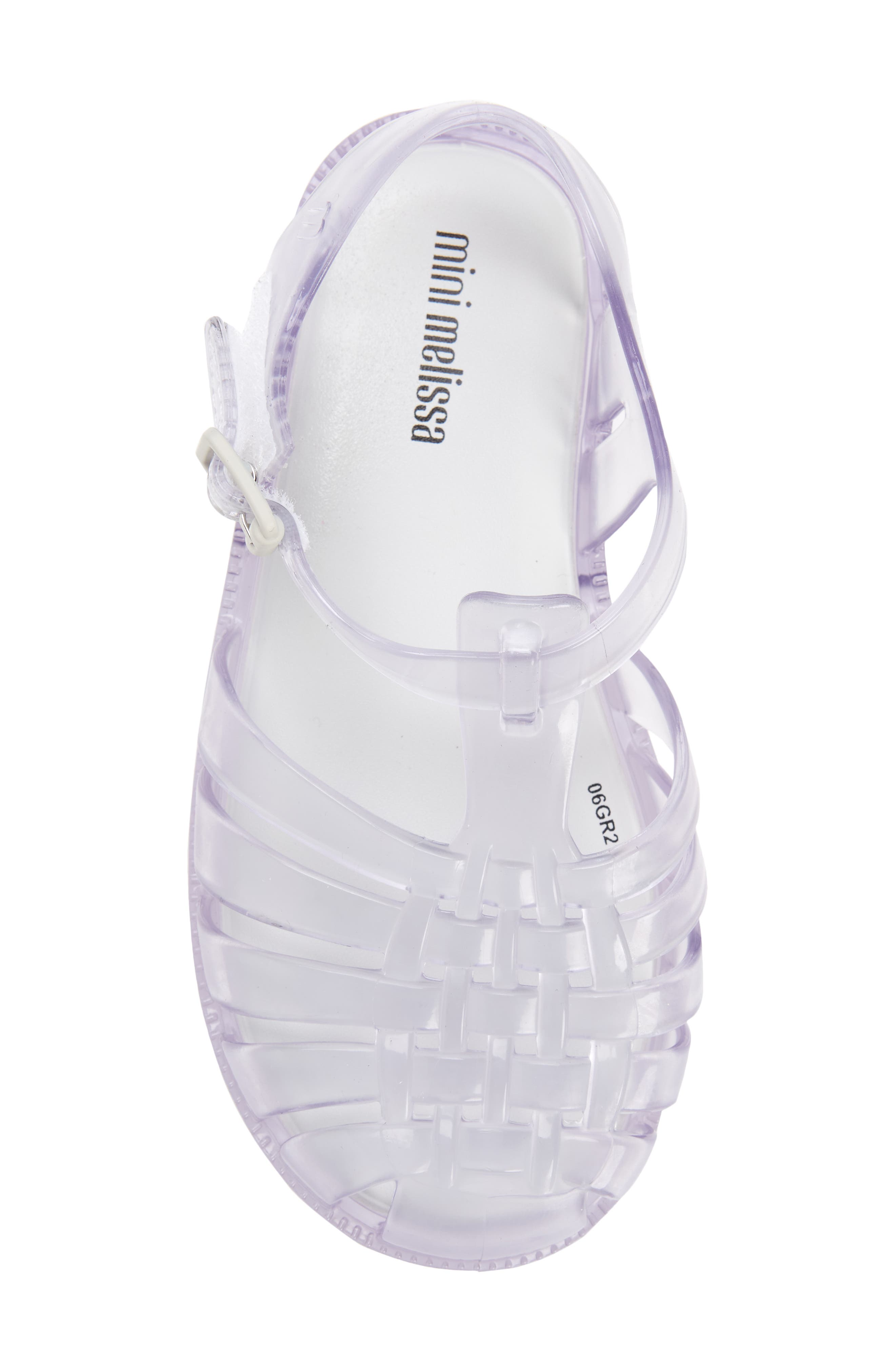 Mini Melissa Possession Jelly Sandal, Alternate, color, Clear/Clear