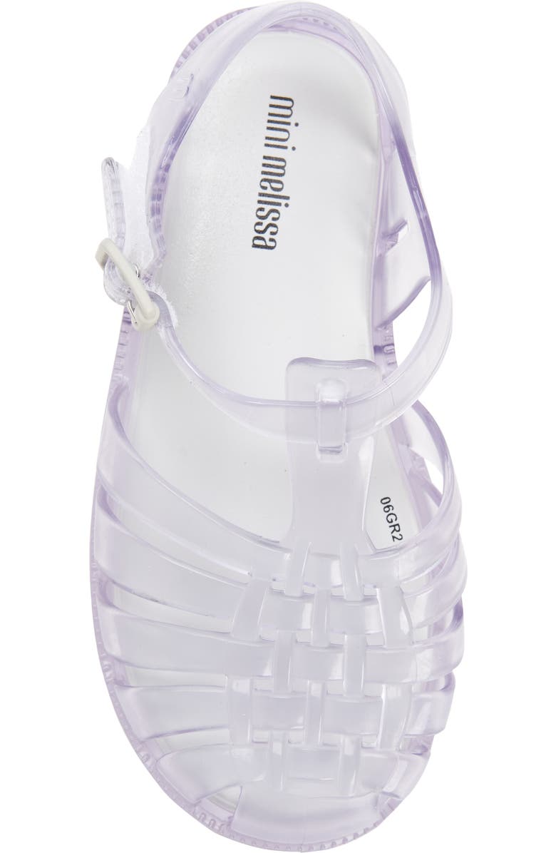 Mini Melissa Possession Jelly Sandal, Alternate, color, Clear/Clear