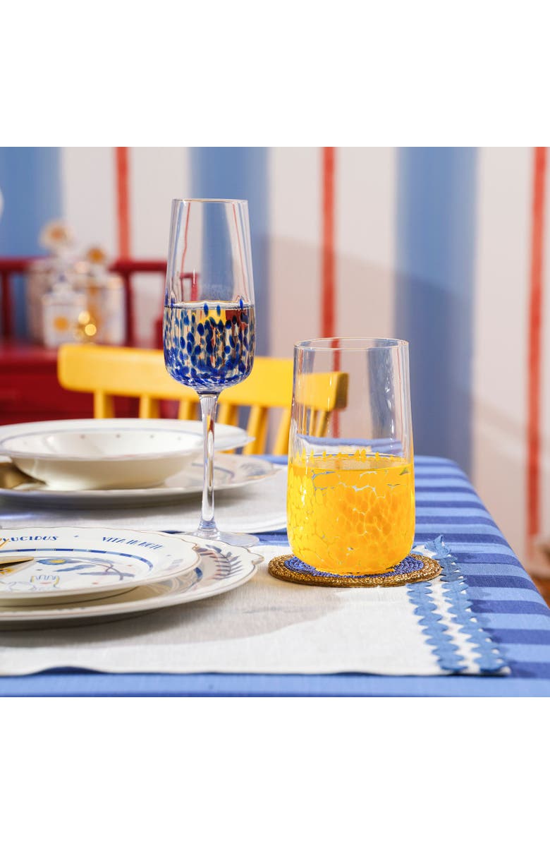 Zsa Zsa Zsu Henan Glass Soft Drink Tumbler 17 Oz. Set Of 4, Alternate, color, Clear