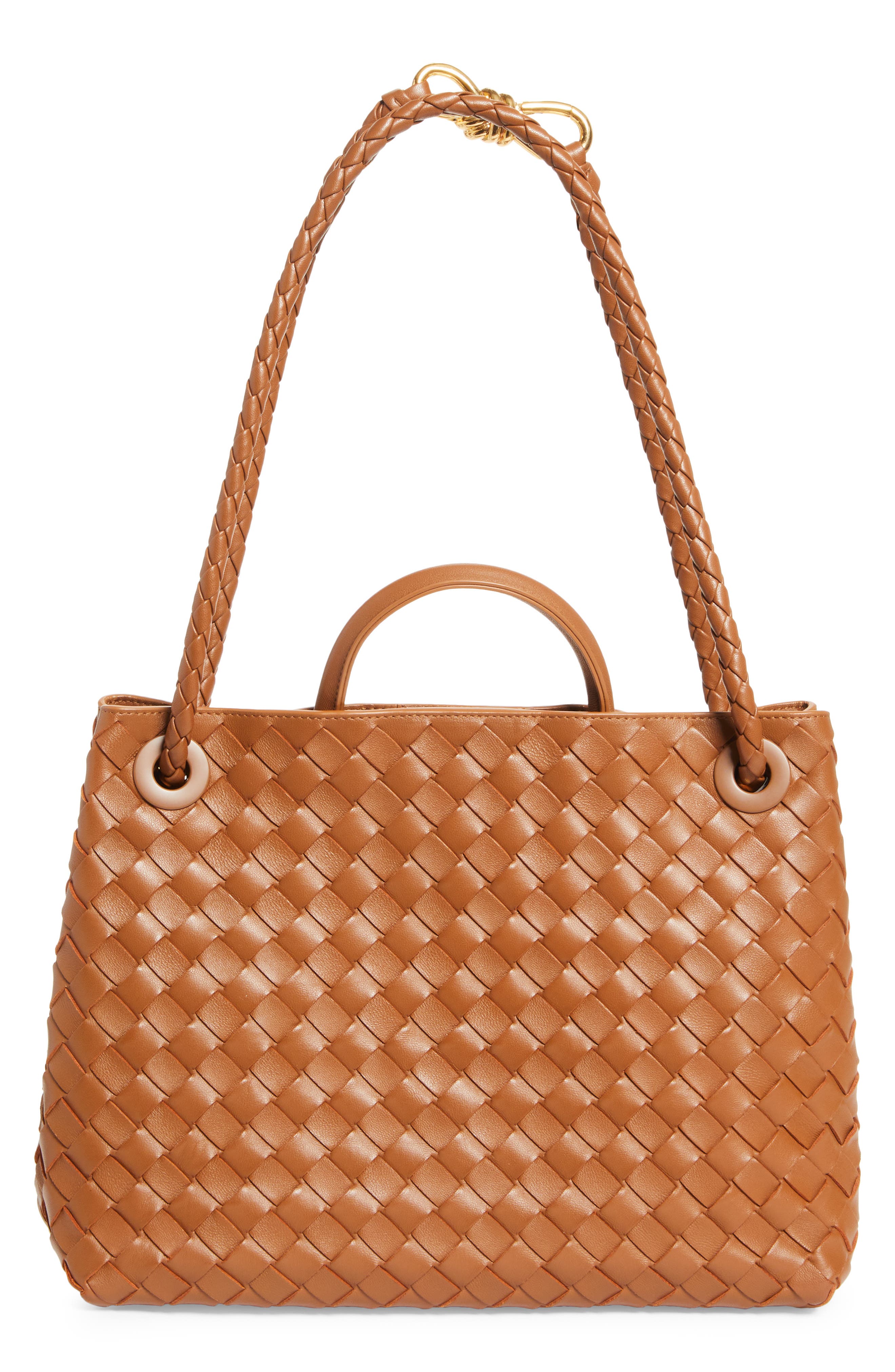 BOTTEGA VENETA スマホショルダーバッグ ブラウン Bottega Veneta: Brown Mini Loop Camera Bag | SSENSE