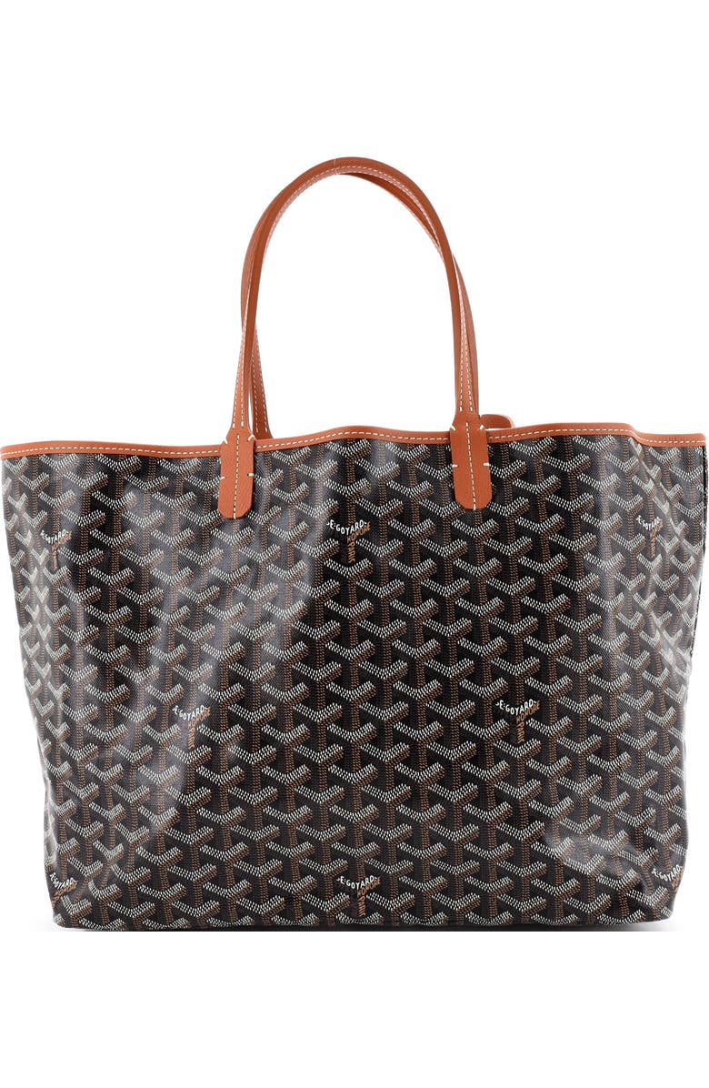 Pre-Owned Goyard Saint Louis Tote Coated Canvas PM, Main, color, Black
