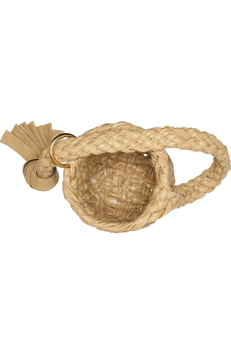 Bottega Veneta Kalimero Plissé Intrecciato Leather Bucket Bag, Alternate, color, Cob-M Brass