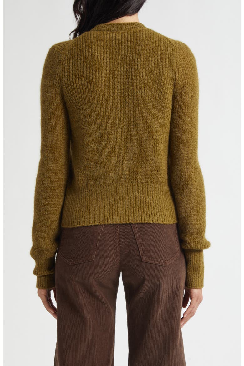 Gilmour Crop Cardigan, Alternate, color, MOSS