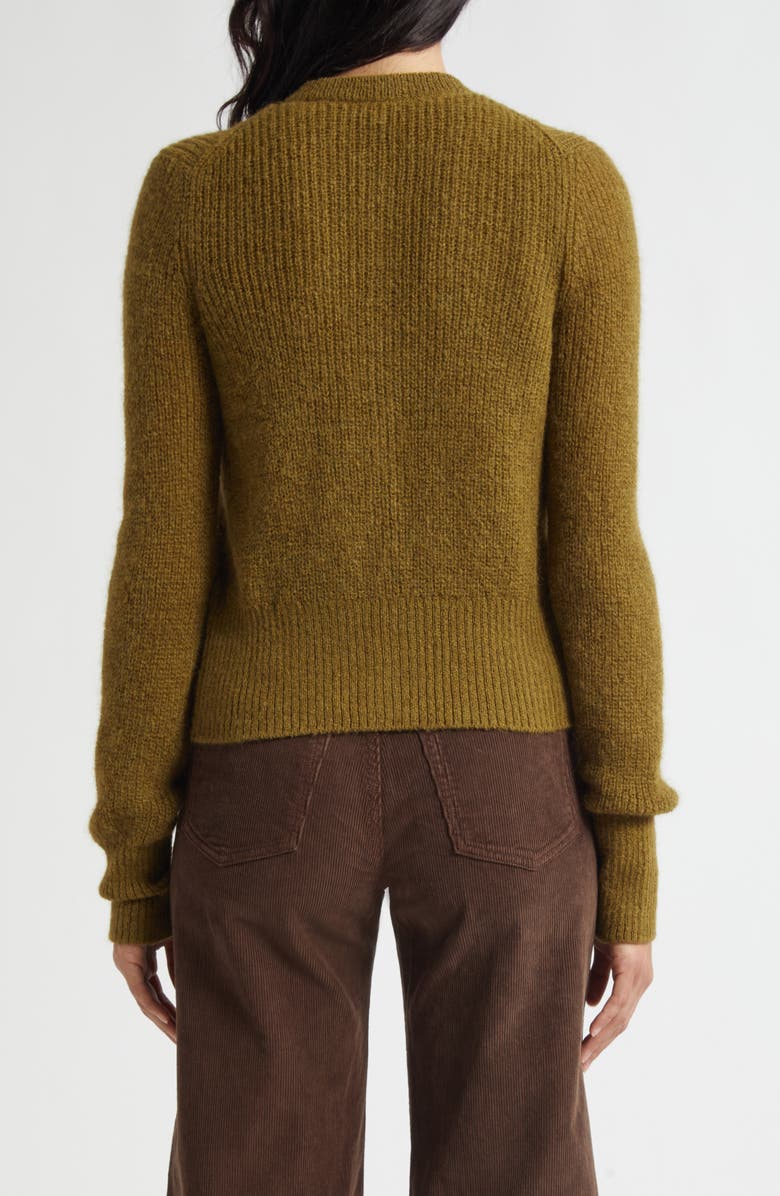 Veronica Beard Gilmour Crop Cardigan, Alternate, color, Moss