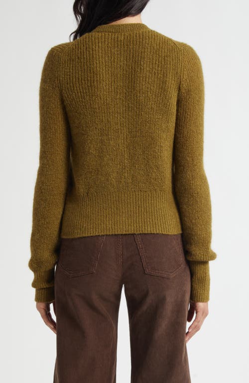 Veronica Beard Gilmour Crop Cardigan In Green