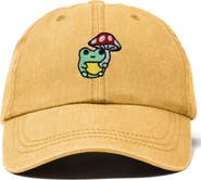 Dalix Mushroom Frog Embroidered Hat