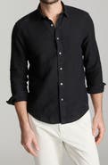 UNTUCKit Vin Santo Linen Wrinkle Resistant Button-Up Shirt