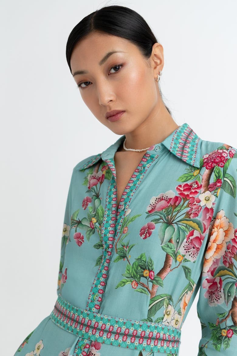 Enola Lilac Dress, Alternate, color, Green