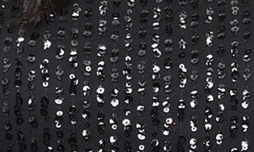 Alex Evenings Sequin Cocktail Midi Dress In Black