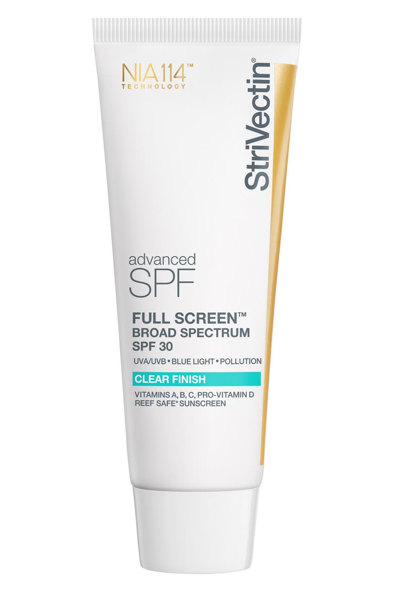 Full Screen Broad Spectrum SPF 30 Clear Finish Sunscreen, Main, color, NO COLOR