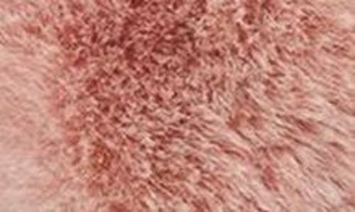 Memoi The Josephine Faux Fur Scuff Slipper In Pink