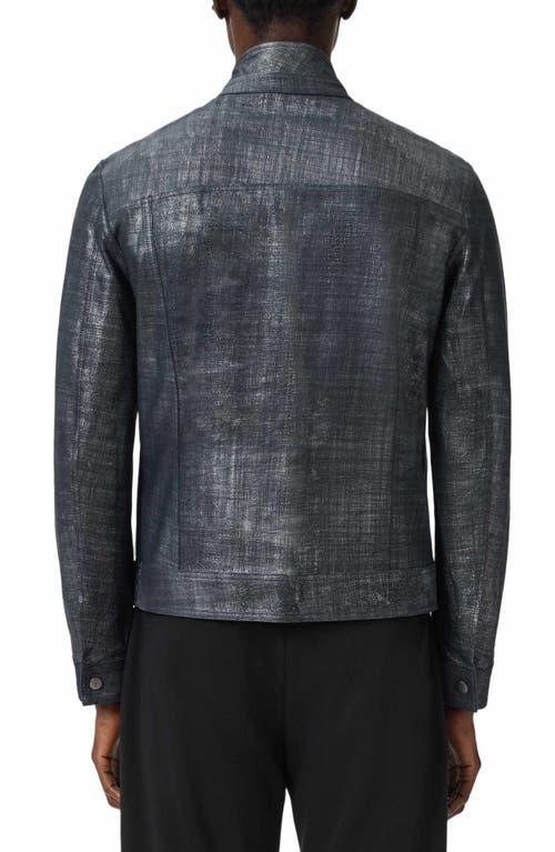 John Varvatos Reversible Leather Jacket In Multi