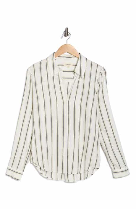 L'AGENCE Holly Long Sleeve Button-Up Shirt