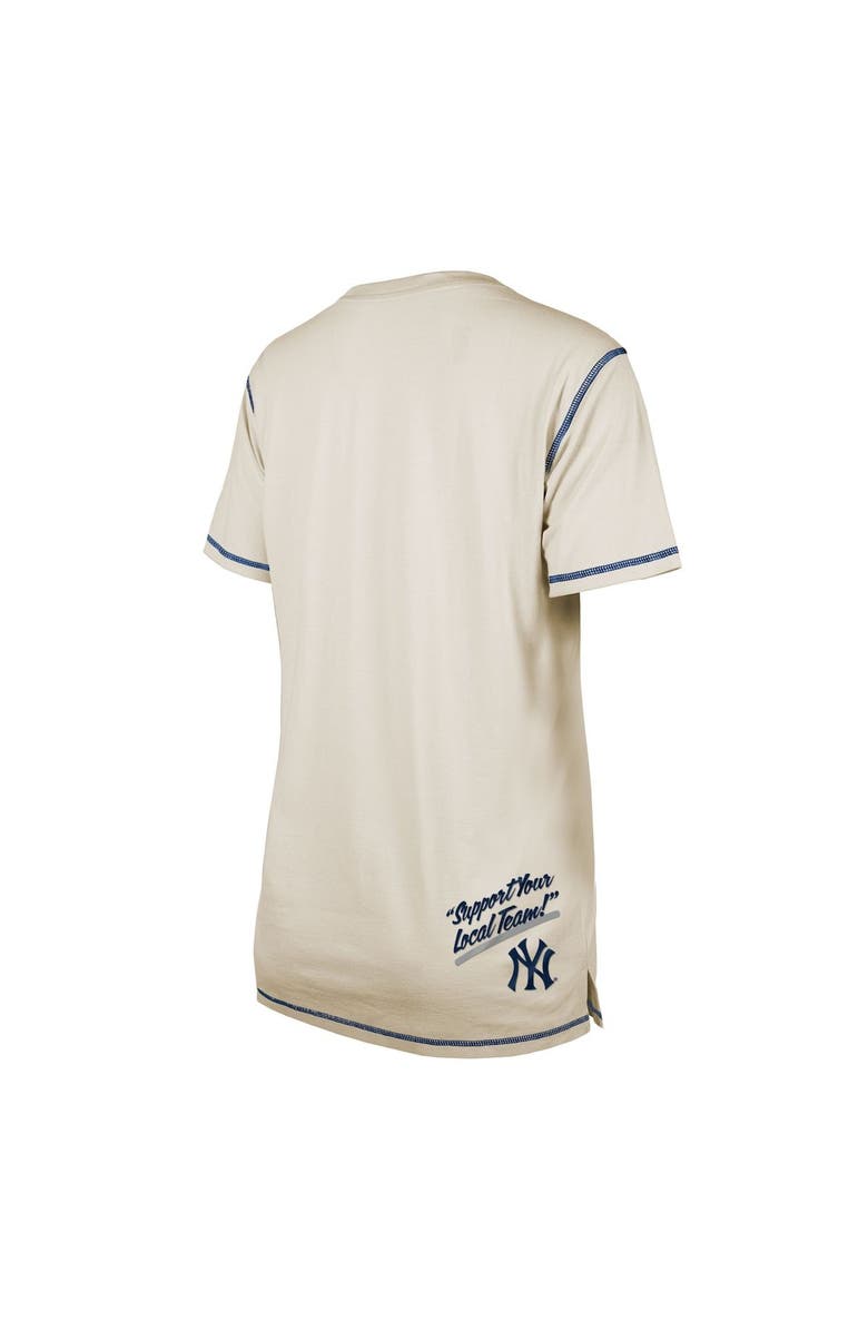New Era Women's New Era White New York Yankees Team Split T-Shirt, Alternate, color,