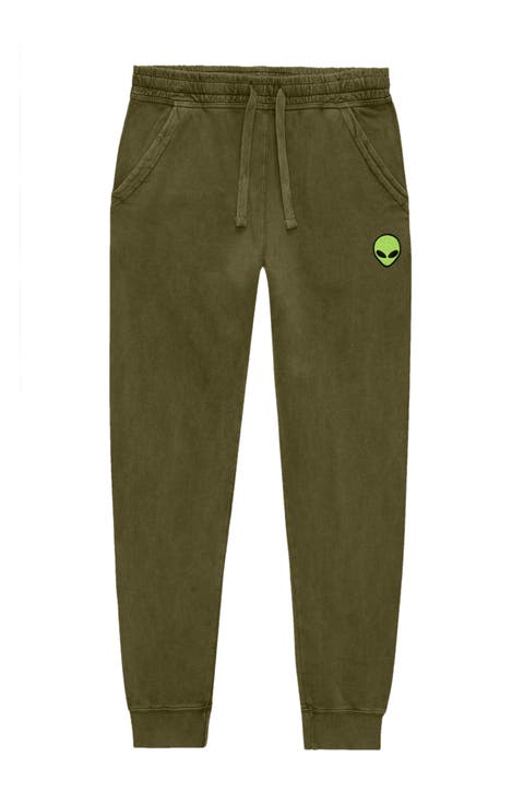 Mens Alien Midweight Fleece Washed Jogger Pant