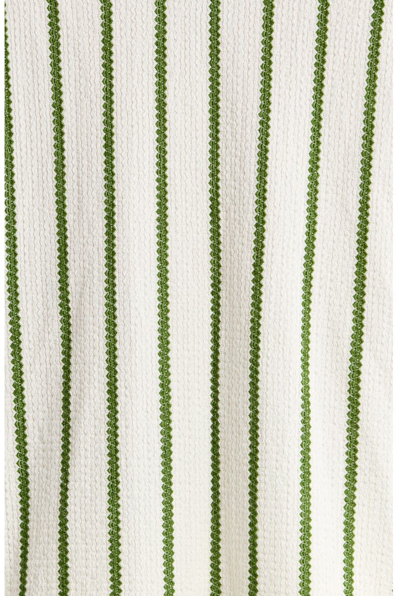 Naz Stripe Camp Shirt, Alternate, color, WHITE/ GREEN