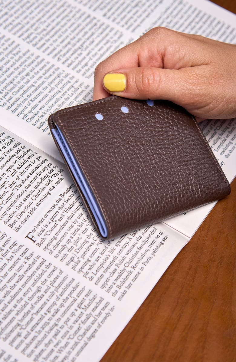 Tusk Ascot Snap Evening Wallet, Alternate, color, Espresso