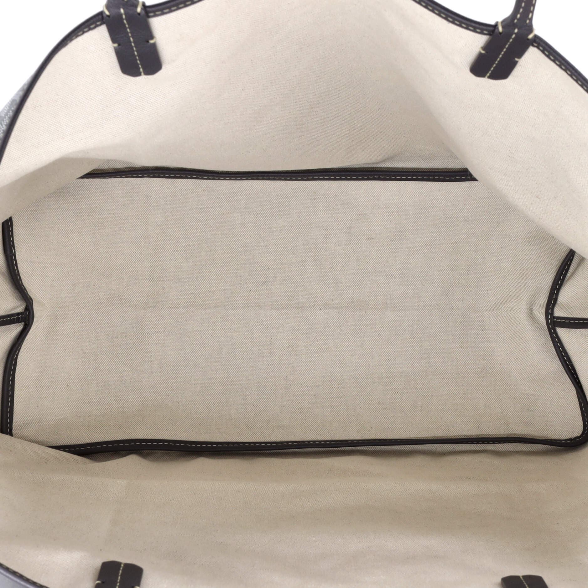 Pre-Owned Goyard Saint Louis Tote Coated Canvas GM, Alternate, color, Gray