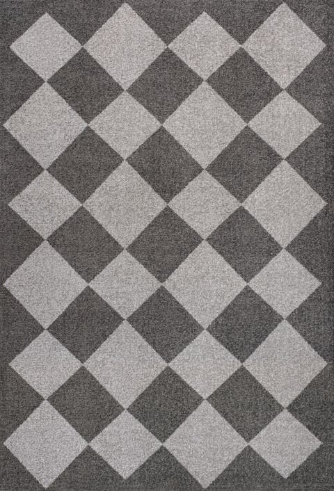 Draper Classic Geometric Diamond Pattern Area Rug