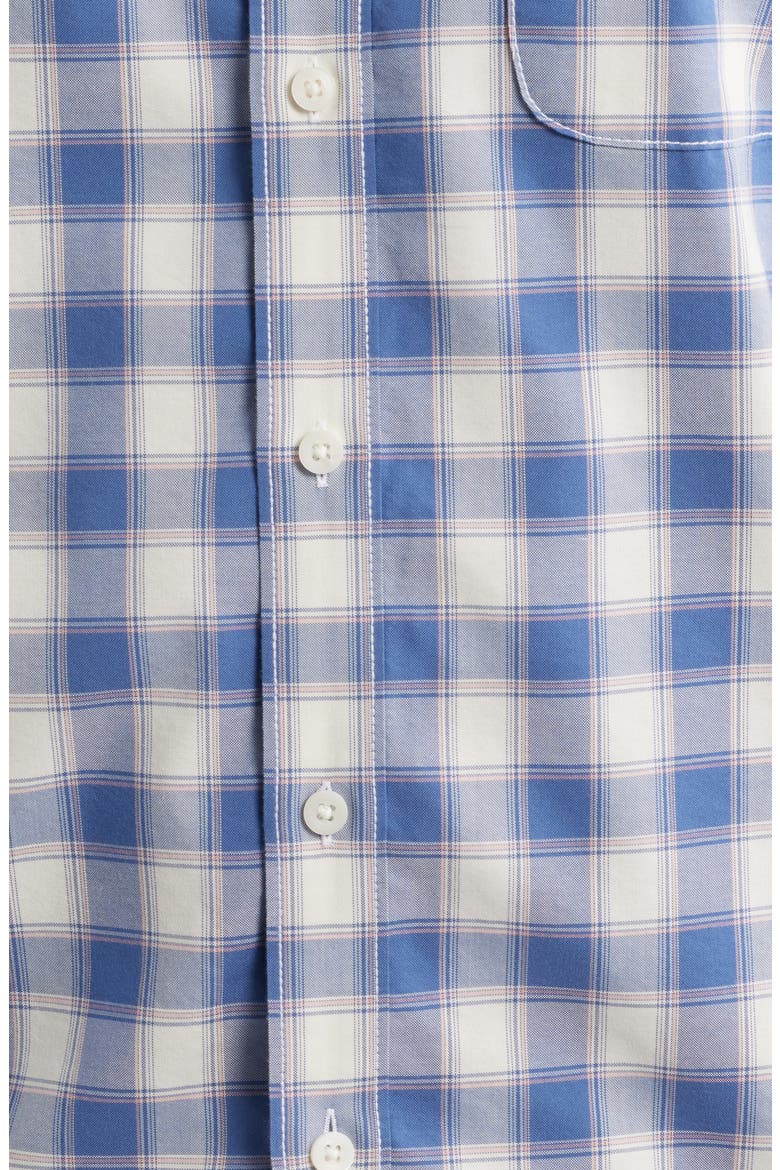 Alex Check Button-Down Shirt, Alternate, color, BLUE ALEX PLAID