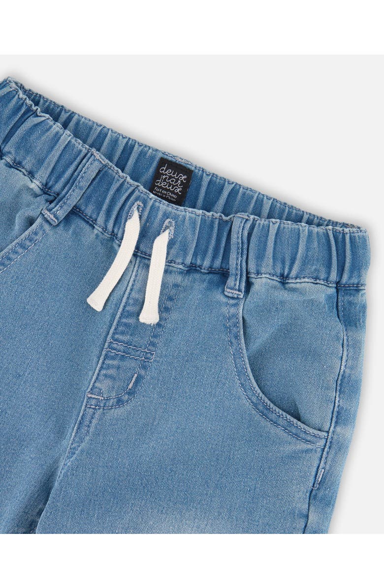Deux par Deux French Terry Jogger Pants, Alternate, color, Light Blue Denim