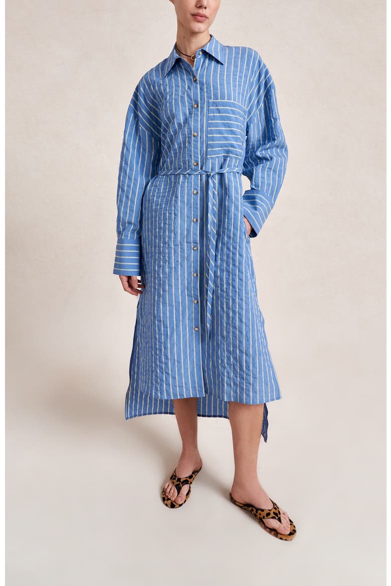 Tangier Shirt Dress, Alternate, color, Chambray
