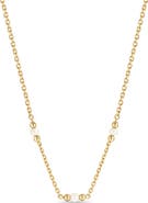 DEVATA Freshwater Pearl Chain Necklace in 14K Gold