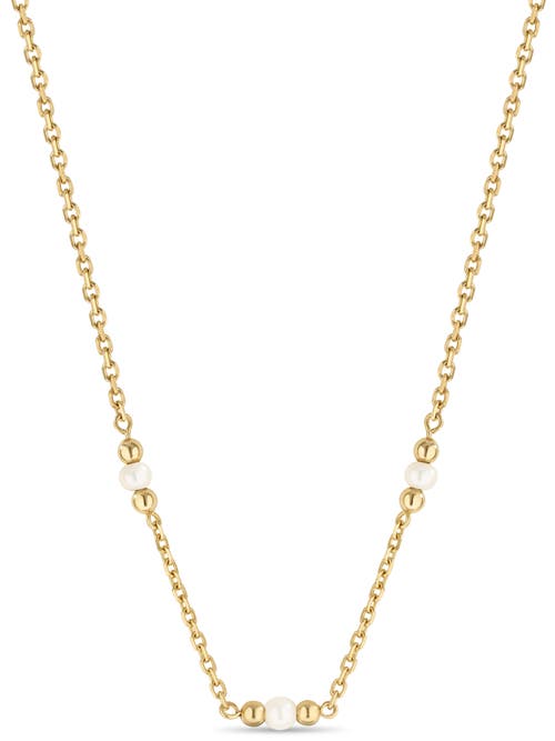 Devata Freshwater Pearl Chain Necklace In Brown