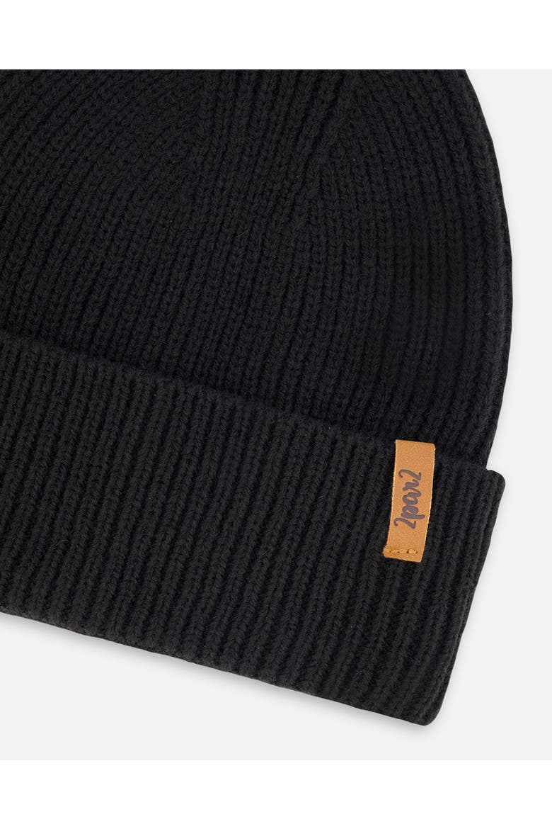 Kids Gender Inclusive Mid-Season Knit Hat, Alternate, color, Black