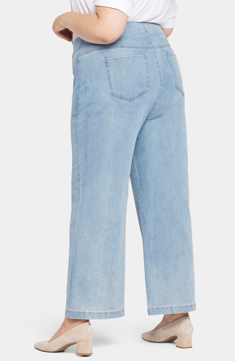 NYDJ Teresa Pull-On Ankle Wide Leg Jeans, Alternate, color, Crystalline